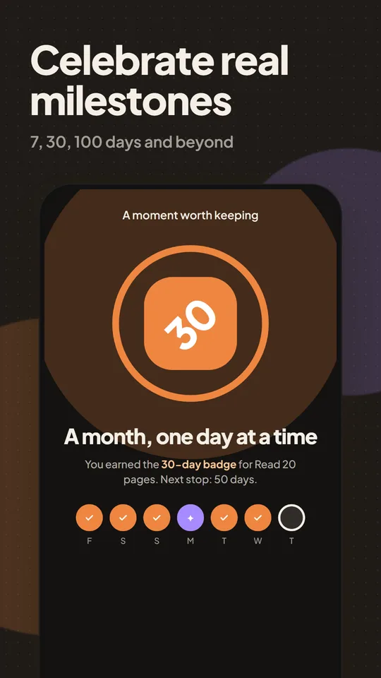 Leeway screen: Milestones